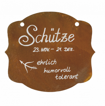 Schütze - Rosttafel - Sternzeichen